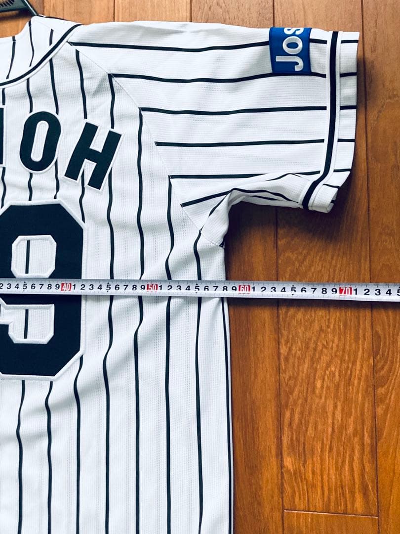 阪神タイガース 狩野　80周年ワッペン付き　ユニフォームL 刺繍　狩野恵輔ミズノ