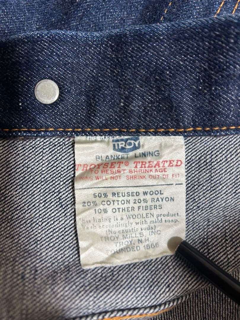 60s LEVI'S リーバイス 70505 Big E 均等V 初期型　3rd