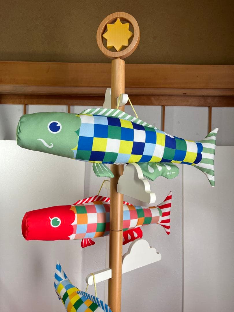 カラフル鯉のぼり飾り　プーカB